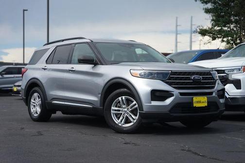 Iconic Silver Metallic 2022 Ford Explorer XLT