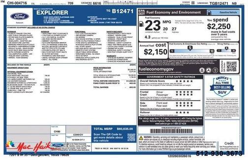 Star White 2026 Ford Explorer Platinum