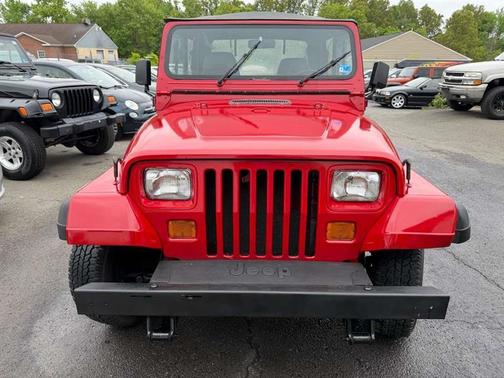 Red 1993 Jeep Wrangler S