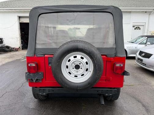Red 1993 Jeep Wrangler S