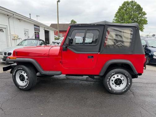 Red 1993 Jeep Wrangler S