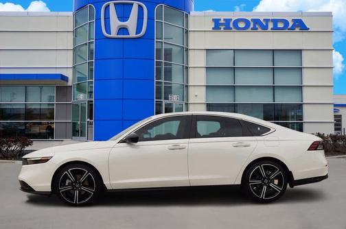 Platinum White Pearl 2025 Honda Accord Hybrid Sport