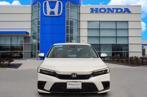 Platinum White Pearl 2024 Honda Civic LX