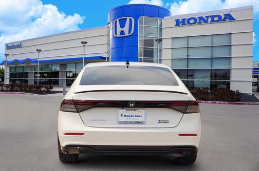 Platinum White Pearl 2025 Honda Accord Hybrid Sport-L