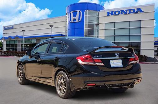Black 2015 Honda Civic 4dr Man