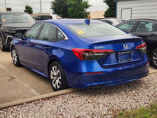 Aegean Blue Metallic 2024 Honda Civic LX