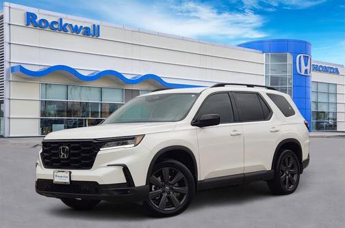 Platinum White Pearl 2025 Honda Pilot Sport