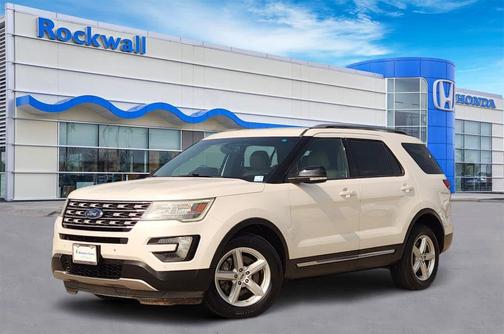 White Platinum Metallic Tri-Coat 2016 Ford Explorer XLT