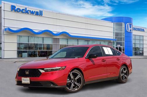 Radiant Red Metallic 2025 Honda Accord Hybrid Sport