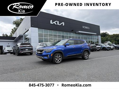 Neptune Blue 2021 Kia Seltos SX Turbo