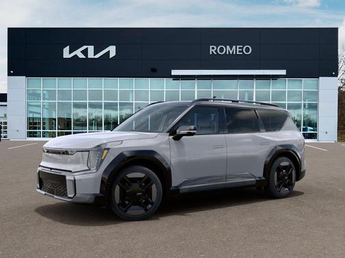 Wolf Gray/Ebony Black Roof 2026 Kia EV9 GT-Line