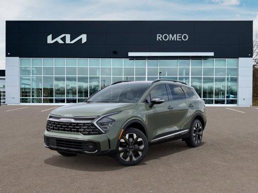 Jungle Green 2025 Kia Sportage Plug-In Hybrid X-Line Prestige