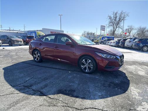 Scarlet Ember 2023 Nissan Sentra SV