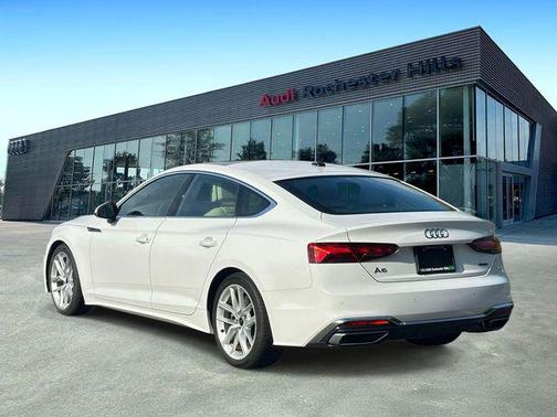 Arkona White 2024 Audi A5 Sportback 45 S Line Premium Plus