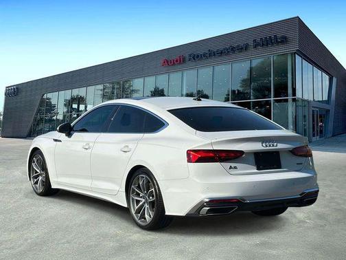 Glacier White Metallic 2023 Audi A5 Sportback 45 S Line Premium Plus