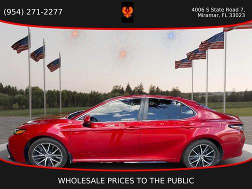 Supersonic Red 2021 Toyota Camry SE