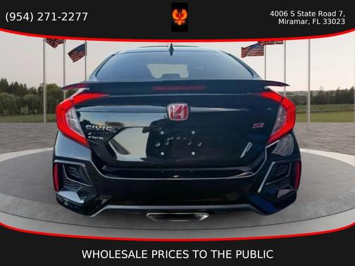 Crystal Black Pearl 2020 Honda Civic Si Base