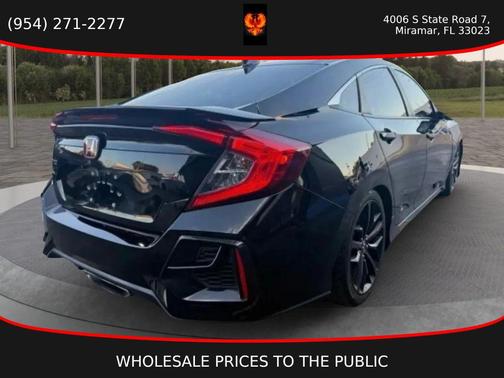 Crystal Black Pearl 2020 Honda Civic Si Base