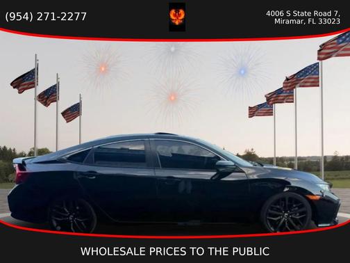 Crystal Black Pearl 2020 Honda Civic Si Base
