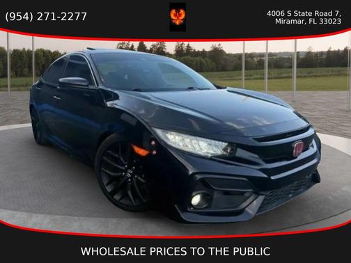 Crystal Black Pearl 2020 Honda Civic Si Base