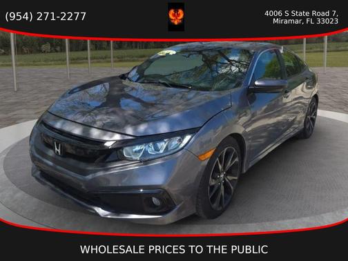 Modern Steel Metallic 2020 Honda Civic Sport