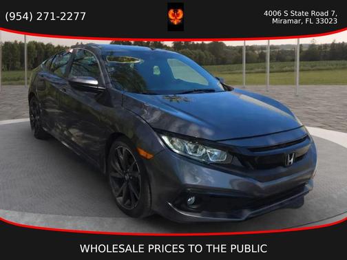 Modern Steel Metallic 2020 Honda Civic Sport