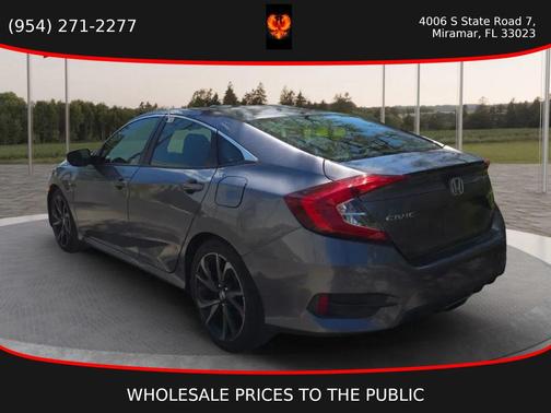 Modern Steel Metallic 2020 Honda Civic Sport