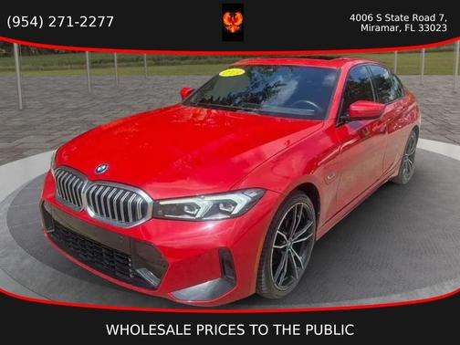 Melbourne Red Metallic 2023 BMW 330e xDrive
