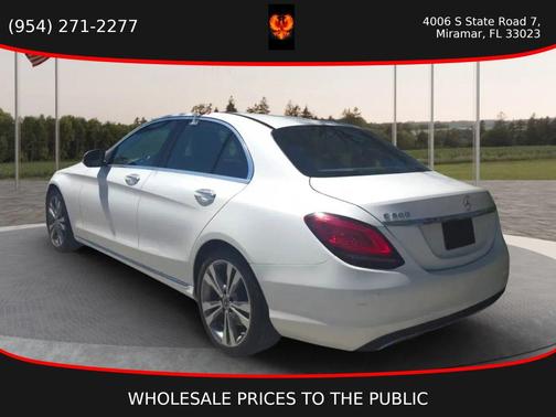 White 2019 Mercedes-Benz C-Class C 300 Sedan 4D