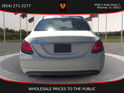 White 2019 Mercedes-Benz C-Class C 300 Sedan 4D