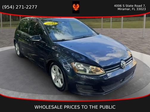 Blue 2017 Volkswagen Golf TSI Wolfsburg Edition 4-Door