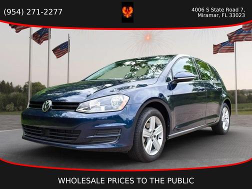 Blue 2017 Volkswagen Golf TSI Wolfsburg Edition 4-Door