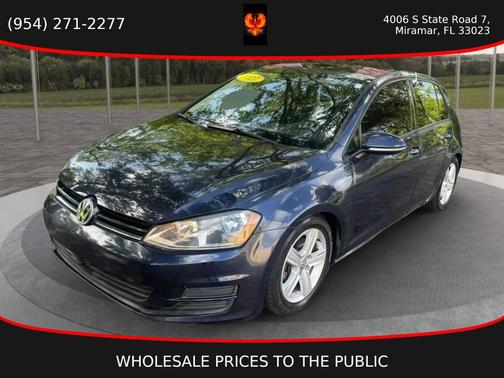 Blue 2017 Volkswagen Golf TSI Wolfsburg Edition 4-Door