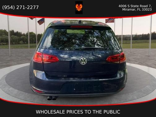 Blue 2017 Volkswagen Golf TSI Wolfsburg Edition 4-Door