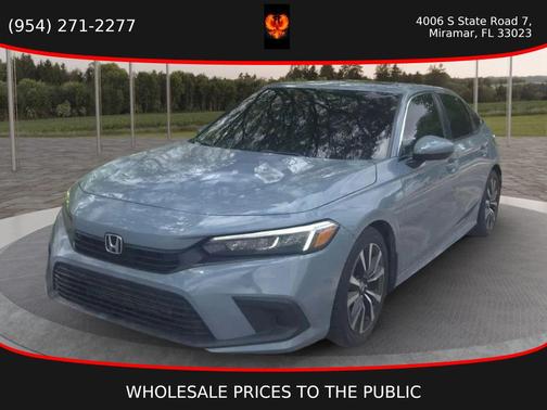 Gray 2024 Honda Civic EX