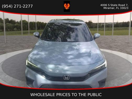 Gray 2024 Honda Civic EX