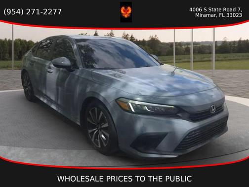 Gray 2024 Honda Civic EX