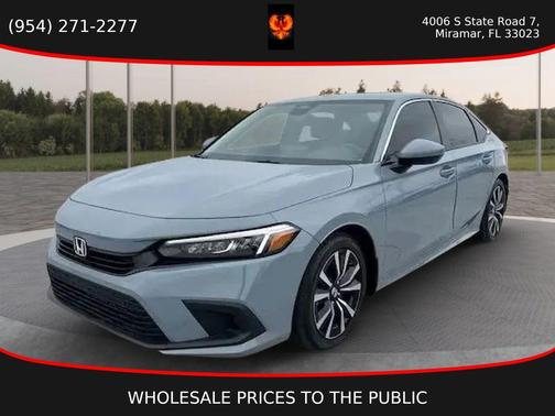 Gray 2024 Honda Civic EX