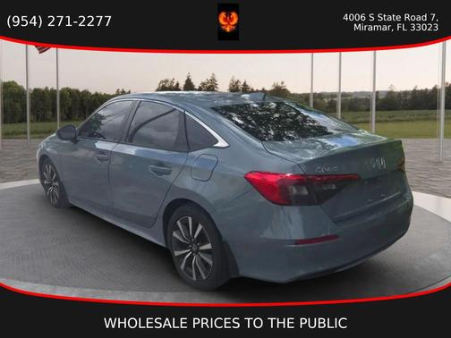 Gray 2024 Honda Civic EX