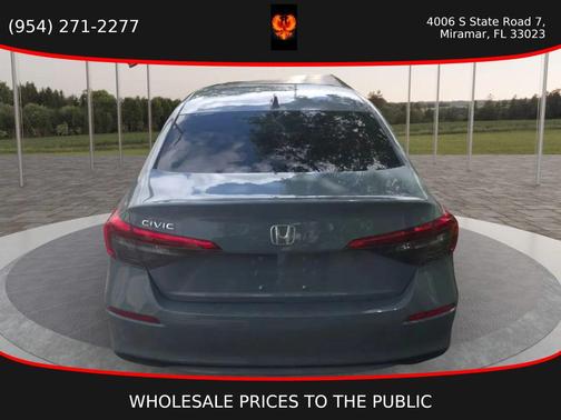 Gray 2024 Honda Civic EX