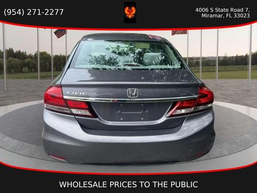 Gray 2015 Honda Civic LX