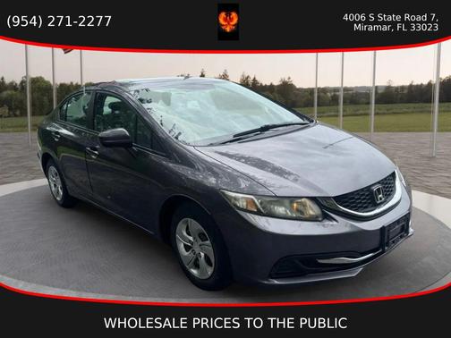 Gray 2015 Honda Civic LX