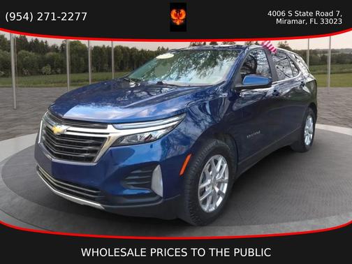 Blue 2022 Chevrolet Equinox 1LT