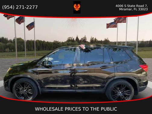 Black 2019 Honda Passport Sport