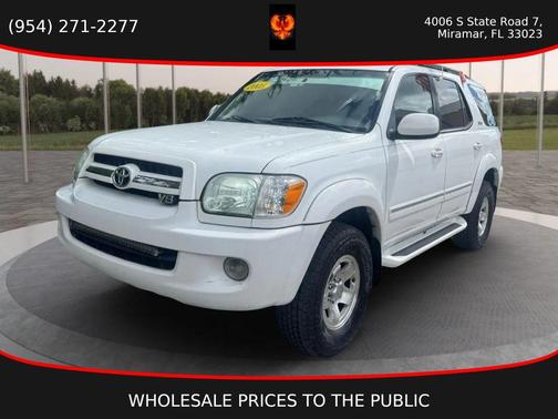 Natural White 2005 Toyota Sequoia SR5
