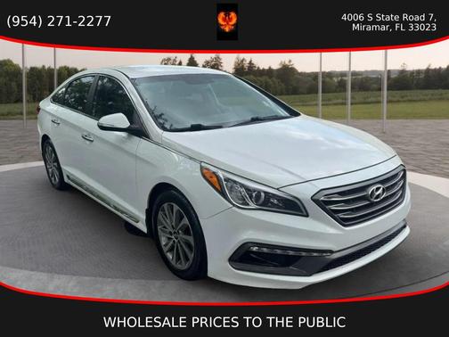 Quartz White Pearl 2015 Hyundai SONATA Sport