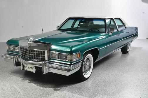 Green 1976 Cadillac Fleetwood