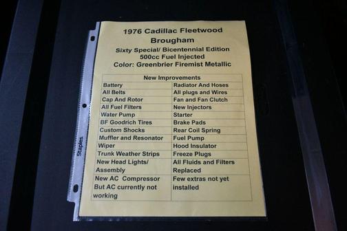 1976 Cadillac Fleetwood 