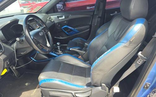 Matte Blue 2016 Hyundai Veloster Turbo Rally Edition