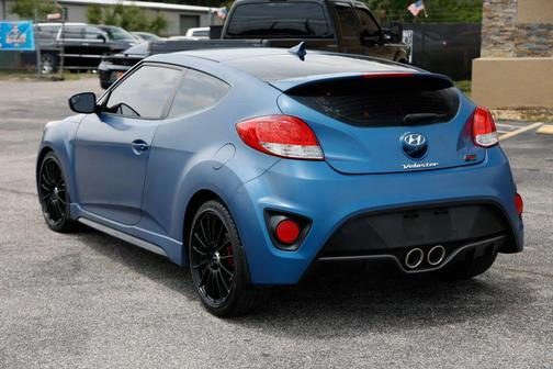 Matte Blue 2016 Hyundai Veloster Turbo Rally Edition